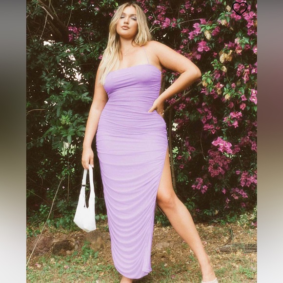 Ruched Maxi Dress - Picture 2 of 5